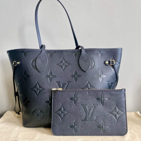 Louis Vuitton Neverfull MM Black Empreinte Leather - Picture 1 of 11